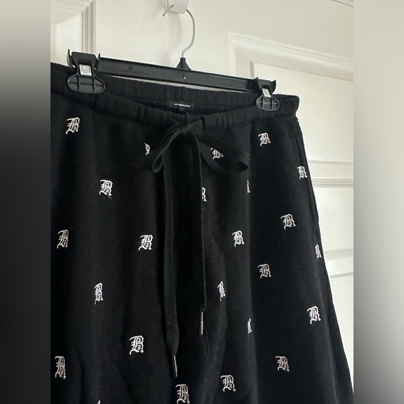 R13 Jogger Drop Crotch Logo‎ Printed Sweat  Pants Unisex Size M - Picture 5 of 10